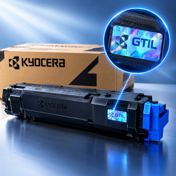 Голограмма GTIL на корпусе картриджа Kyocera
